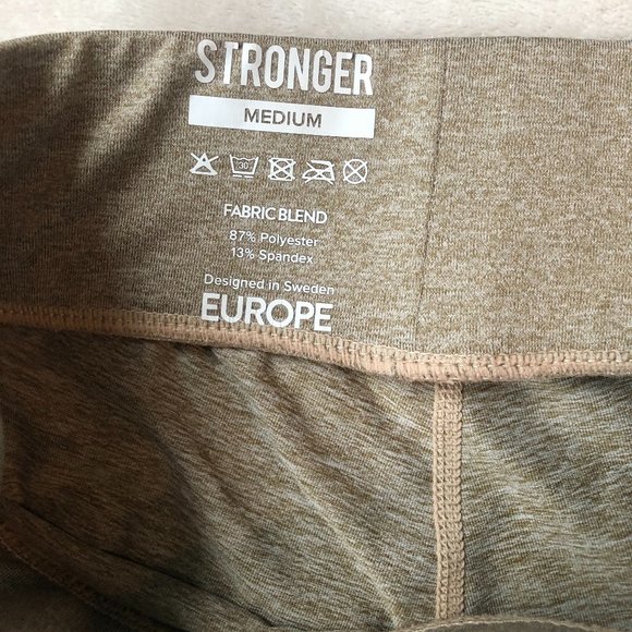 Stronger Label Leggings Tan/Brown - Picture 8 of 9